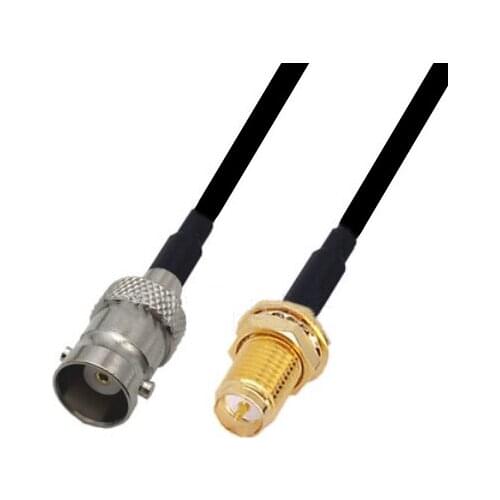 RG58 Cable RP-SMA Female to BNC Female Connector WiFi Antenna Extension Pigtail jumper cable