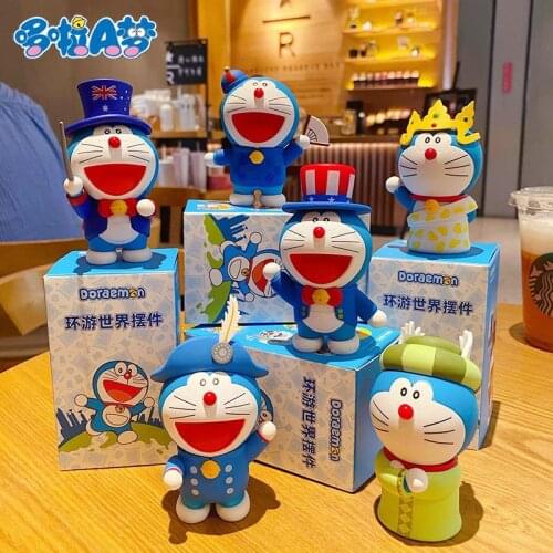 Kawaii Anime Doraemon Pvc Action Figure Model Doll Toys Collection Dolls Birthday Gifts For Children Christmas Gifts Home Deco