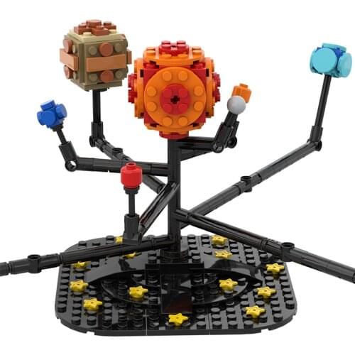 Space Series Sun Moon Universe Eight Planets Building Blocks Mini Mars Mercury Bricks Idea Assemble Toys For Children Gifts