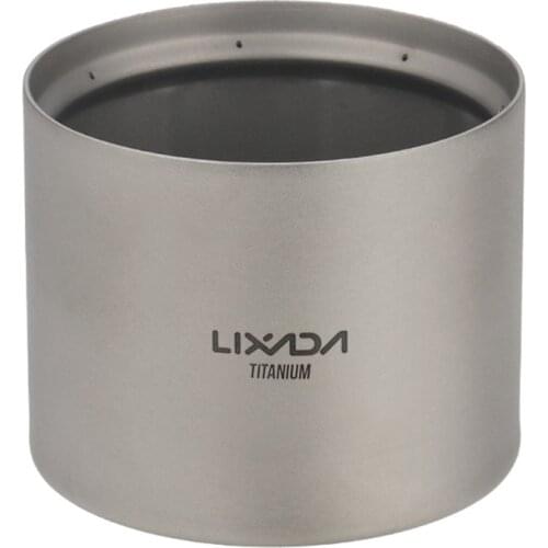 Lixada Mini Alcohol Stove Lightweight Titanium Liquid Spirit Alcohol Stove Furnace for Outdoor Camping Backpacking Hiking