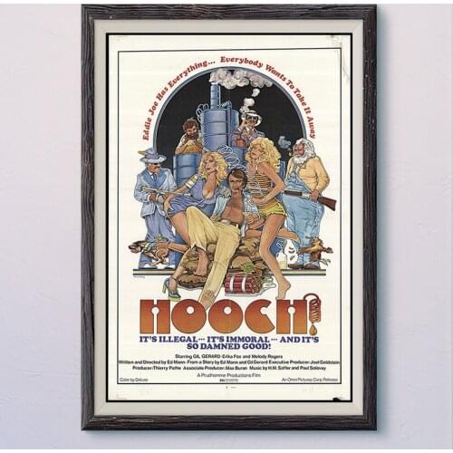 N158 HOOCH Vintage Classic Movie Wall Silk Cloth HD Poster Art Home Decoration Gift