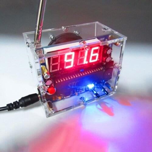 Mini Digital Radio Kit DIY Electronic Learning Assemble Suite Parts For Beginner Study School Teaching Broadcast FM Radio Set