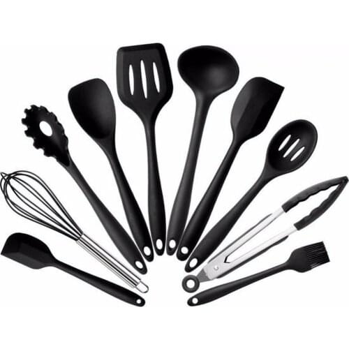 10pcs/lot Silicone Kitchen Utensils Set Heat Resistant Non-Stick Cooking Utensil Set Silicone Kitchen Tools Set OK 0967