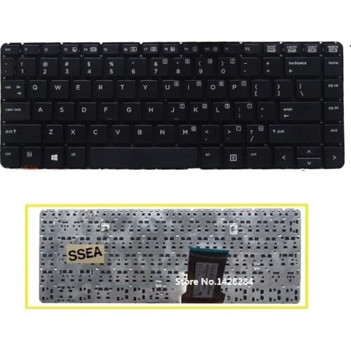 SSEA New US black Keyboard For HP PROBOOK 430 G1 laptop Keyboard without frame Free Shipping