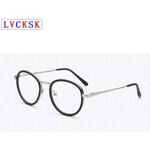 Myopia Glasses Frames Fashion Retro Round Women Men Transparent Glasses Student Nearsighted Prescription Eyeglasses Frame N5