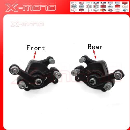 Front & Rear Disc Brake Caliper for 2 Stroke 33cc 43cc 49cc Mini Moto Kids Dirt Pocket Bike ATV Quad Go Kart Gas Scooter