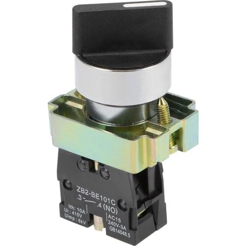 Uxcell Rotary Selector Switch 2 Positions 1no Self-lock Latching 415v 10a