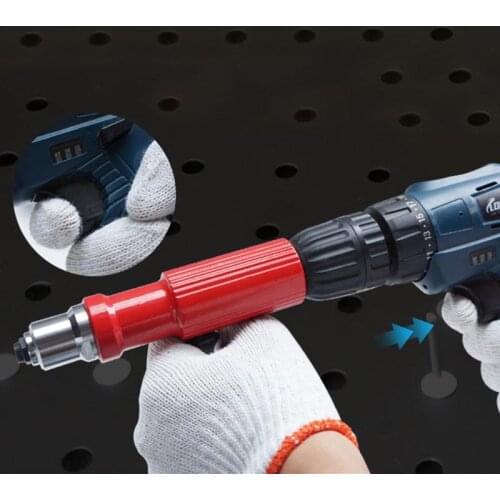 Professional Electric Rivet Nut Gun Machine Core Pull Accessories Cordless Riveting Gun Drill Adapter Riveter Insert Nut Tools