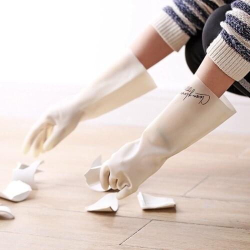 Simple Household Dishwashing Gloves Kitchen Washing Gloves Rubber nitrile gloves Bathroom clean gloves Kitchen cleaning tools