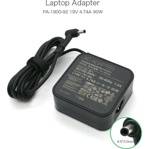 RongTop 19V 4.74A 90W 4.5*3.0mm PA-1900-30 PA-1900-92 AC Adapter Charger for ASUS Zenbook U500V UX51V UX51VZ UX51VZA Laptop