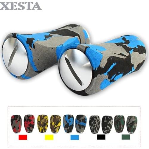 XESTA Camouflage Color Fishing Knobs EVA Material Fishing Reel Handle Knob For Fishing Reels Component Part Fish Tackle Tool