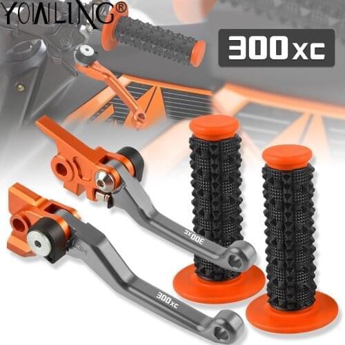For 300XC 300 XC 2014 2015 2016 2017 2018 Motorcycle Aluminum Dirt Bike Brake Clutch Levers 7/8'' Rubber Handle Bar Accessories