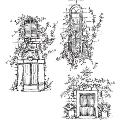 Garden Windowsill Silicone Clear Seal Stamp DIY Scrapbooking Embossing Photo Album Decorative Paper Card