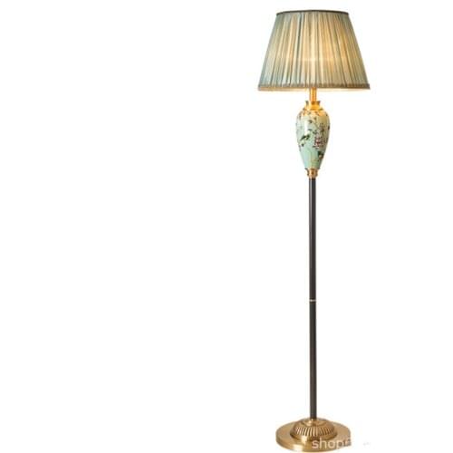 Modern European Painted Ceramic Floor Lamp Foyer Sofa Corner Nordic Reading Wedding Decor Floor Light D14