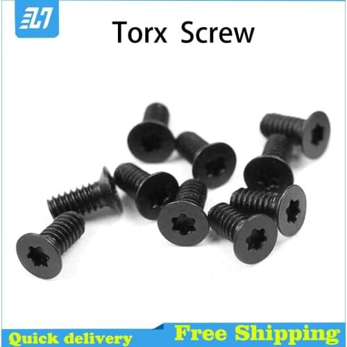 Flat Head Torx Screw Countersunk Six-Lobe Machine Bolt Black Steel M2 M2.5 M3 M4 M5 M6 M8 M10