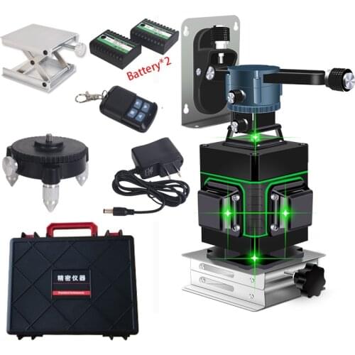 16 lines green line 4D Self-Leveling 360 Horizontal And Vertical Super Powerful Laser level green Beam laser level