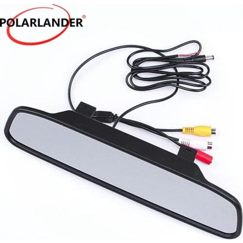 Waterproof CCD Universal HD Car reverse Parking Camera with IR Infrared lights night vision 4.3 inch Rear View Camera