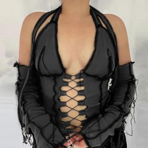 2021 Women Summer T-shirts Backless Breathable Polyester Women Sexy Tops for Party Womens Crop Top Street Wear T-shirts женский