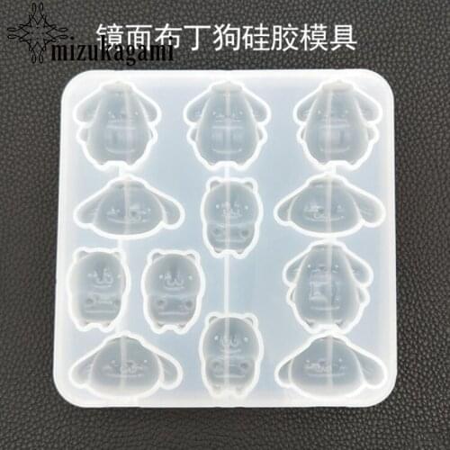 1pcs Crystal Drop Rubber Mold Cartoon Animals Dog Mold For DIY Fashion Jewelry Making Finding Accessories