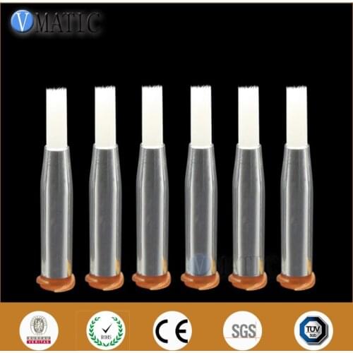 High Quality 10Pcs 15G Did 4mm Brush Glue Dispensing Needle Tip Nozzle Wool Brush
