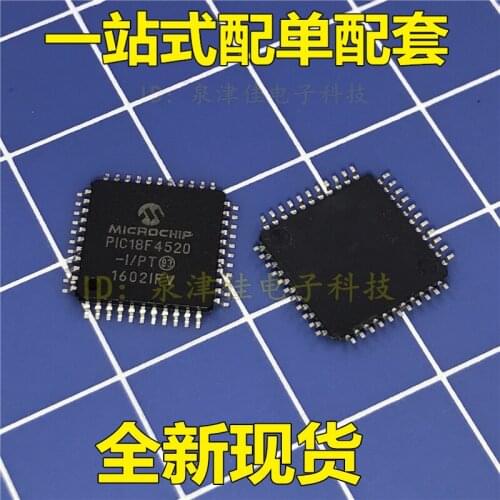 100% Original New PIC18F4520-I/PT QFP44 PIC18F4520