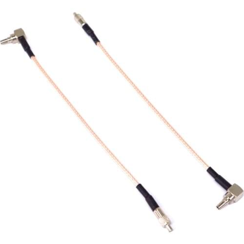 2 Piece/lot TS9 - CRC9 Adapter TS9 Female to CRC9 male Connector Splitter Pigtail Cable RG316 15CM