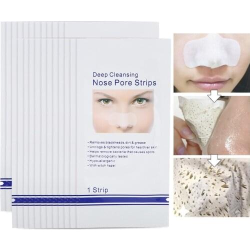24pcs Deep Cleaning Pore Strips Blackhead Acne Removal Mask Skin Care Peel-off Nose Mask