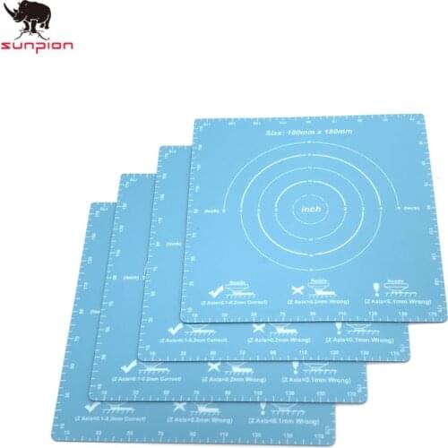 3d printer Magnetic Print Bed Tape square 180*180mm Coordinate Printed sticker Build Plate Tape FlexPlate PLA DIY 3Dprinter