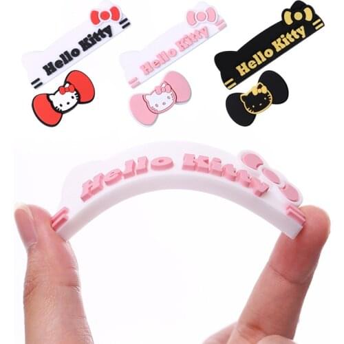 4PC/Set Kitty Cat Car Anti-collision Strip Decorative Bumper Protector Cover Door Anti-collision Strip Sticker Car Accessories