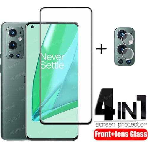 4-in-1 For Oneplus 9 Pro Glass For Oneplus 8 9 Pro Phone Film Tempered Glass Screen Protetor For Oneplus 9 Pro Caamera Lens Film