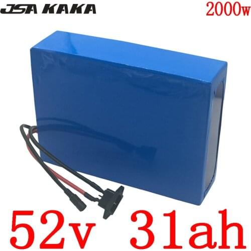 52V Battery 52V 1000W 1500W 2000W electric scooter battery 52V 30AH electric bike battery 52V 20AH 25AH 30AH Lithium Battery