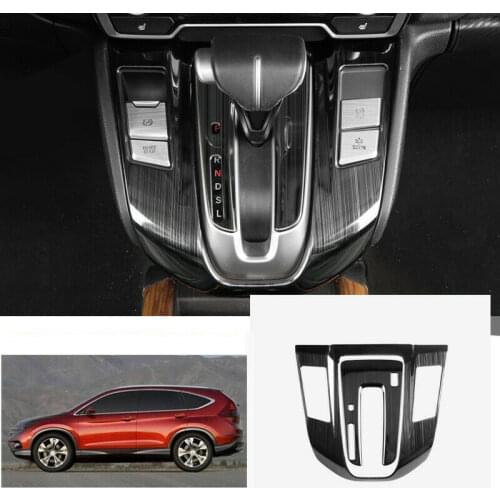 For Honda CRV 2017-2021 Black brushed central console Gear shift panel trim Car modification Auto parts