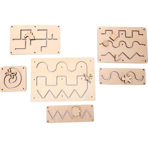 Baby Busy Board Diy Accessories Material Duck Slide Busyboard Early Childhood Education Wooden Toys Scrapbook Puzzle Supplies