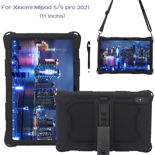Kids Skin Soft Silicon Case for XiaoMi Mipad 5 11 Inch MiPad 5 Pro Tablet Cover for Mi Pad 5 Pro 11 2021 Funda KickStand Cases