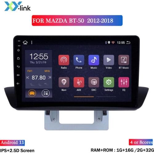 HOT SALE IPS 2.5D 9 inch Android 8.1 Car Radio DVD Player for MAZDA BT 50 2012-2018 GPS Glonass Navigation Audio Video SWC