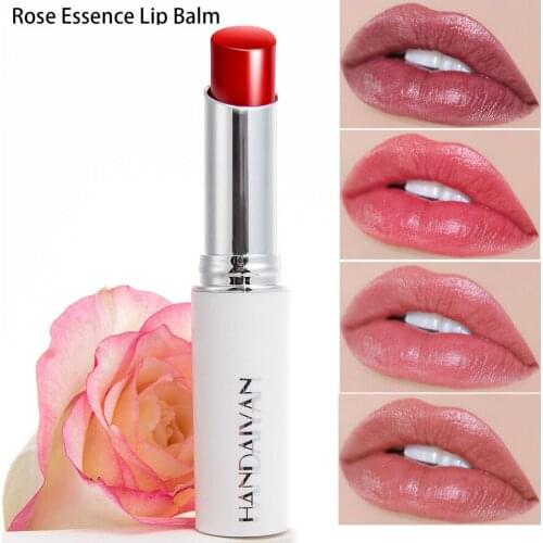 Chameleon Moisture Lip Balm Rose Lips Hyaluronic Acid Natural Lipbalm Temperature Change Color Nourish Makeup Lipstick
