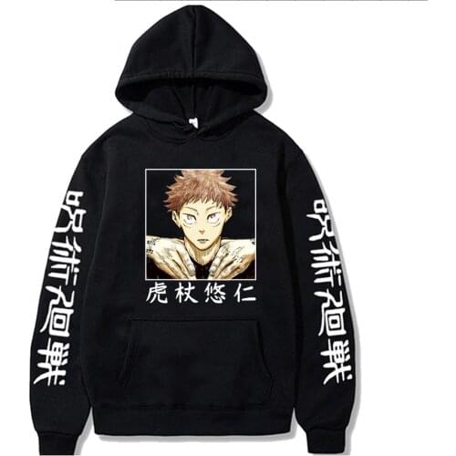 Jujutsu Kaisen Hoodies Sweatshirt Women Harajuku Anime Itadori Yuji Hoodies Streetwear Pullovers Graphic Hooded Streetwear
