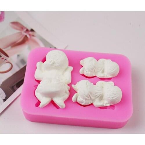 Cake Decoration DIY Tools The Baby Chocolate Liquid Silicone Pastry mould