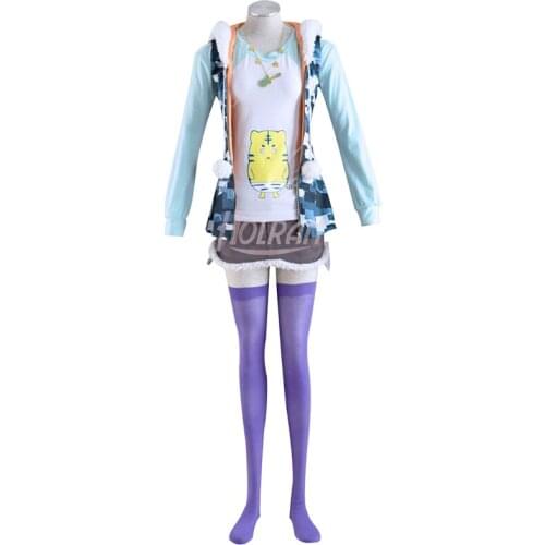 Japanese Anime Super Sonico Clothing costume cat lolita dress SUPERSONICO maid ver Bunny Girl Uniform set