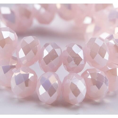 4 6 8 MM Austrian Round Rondelle Crystal Beads For DIY Bracelet Jewelry Making Supples Accessories Wheel Faceted Glass Beads