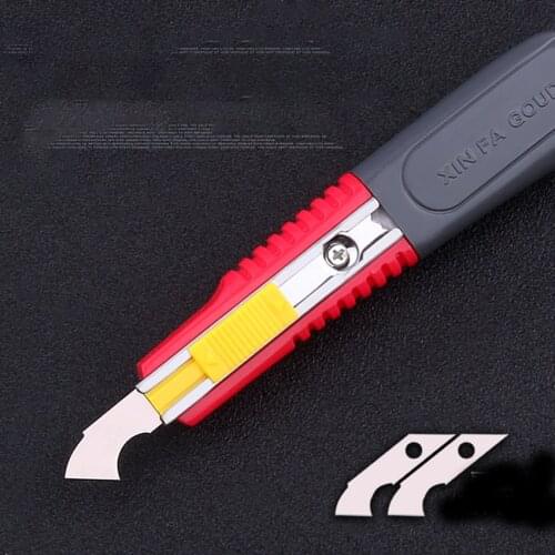 High Carbon Steel Hook Knife Plexiglass Hard Board Cutting Tools Acrylic Curved Knives ABS Plastic Plate Cutter Multi-functional
