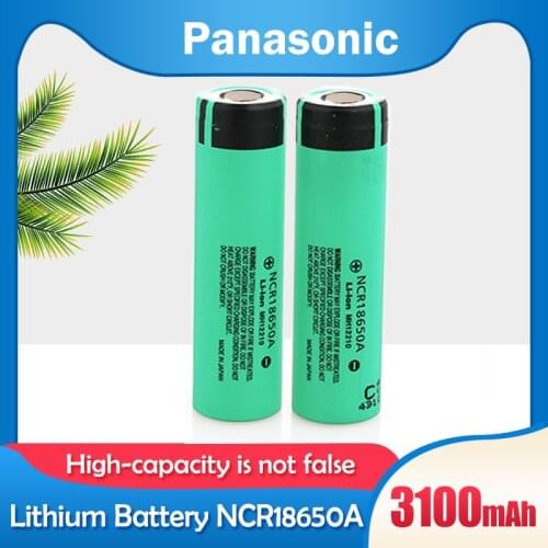 1-10PCS 100% Original Panasonic NCR18650A 3100mAh 3.7V Lithium Rechargeable Battery For Flashlight Small Fan Laptop Batteries