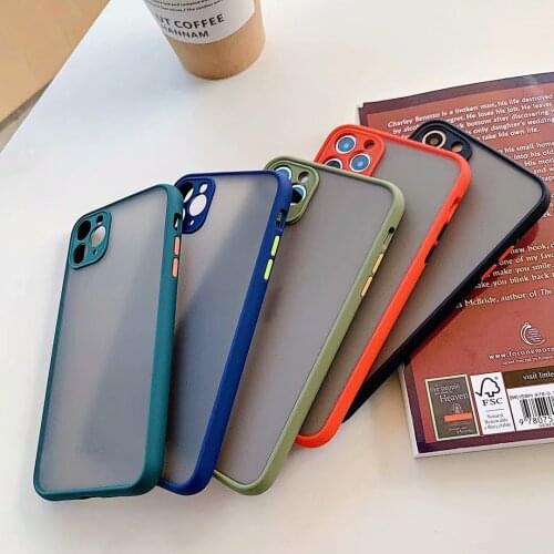 Camera Lens Protection Matt Phone Case For iPhone 12 Pro Max 12 11 Pro XS Max X XR 8 7 6S Plus Shockproof Back Cover