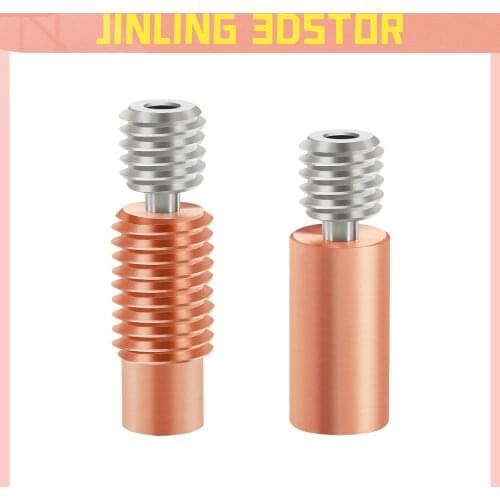 V6 Titanium Alloy Bi-Metal Heatbreak Throat For E3D V6 HOTEND Heater Block For Prusa i3 MK3 Break 1.75MM Filament Smooth