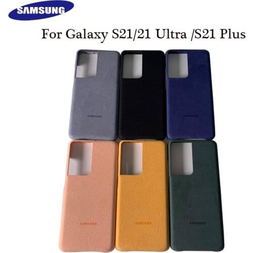 NEW 100% Original Samsung Galaxy S21 S21 PLUS S21 Ultra 5G for Alcantara Case cover leather luxury premium Case Anti-Fall case