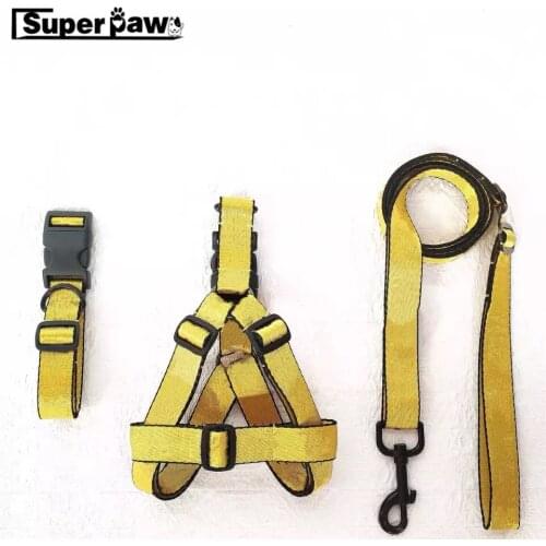 French Bulldog Adjustable Collar Leash Harness Set Small Medium Large Dogs Pet Dog Leading Accessories Pug Dropshipping KPL01