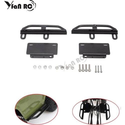 1 Set Pedal metal pedal side frame car plate side step guard for axial for 1/24 SCX24 90081 RC model car accessories upgrade