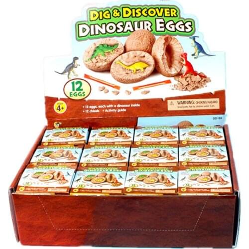 Dig Dig it up Dinosaur Eggs12 Dino Egg Toys STEM Learning Kids Activity Gift Party Favors for Kids 12 Mystery Excavation Eggs
