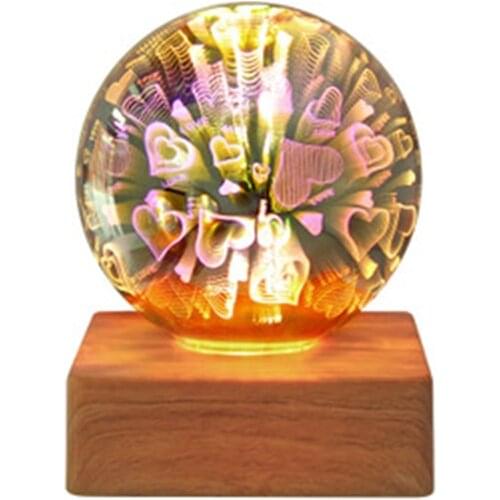 USB LED 3D Firework decoration light colorful atmosphere table Night Lamp Novelty Ball Light school office supply Home decor