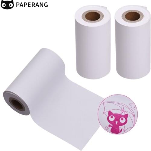 PAPERANG 3 Rolls 57x30mm Thermal Paper Roll Single-Color Paper Dark Pink on White BPA-Free for PAPERANG P1(S)/P2(S) Printer